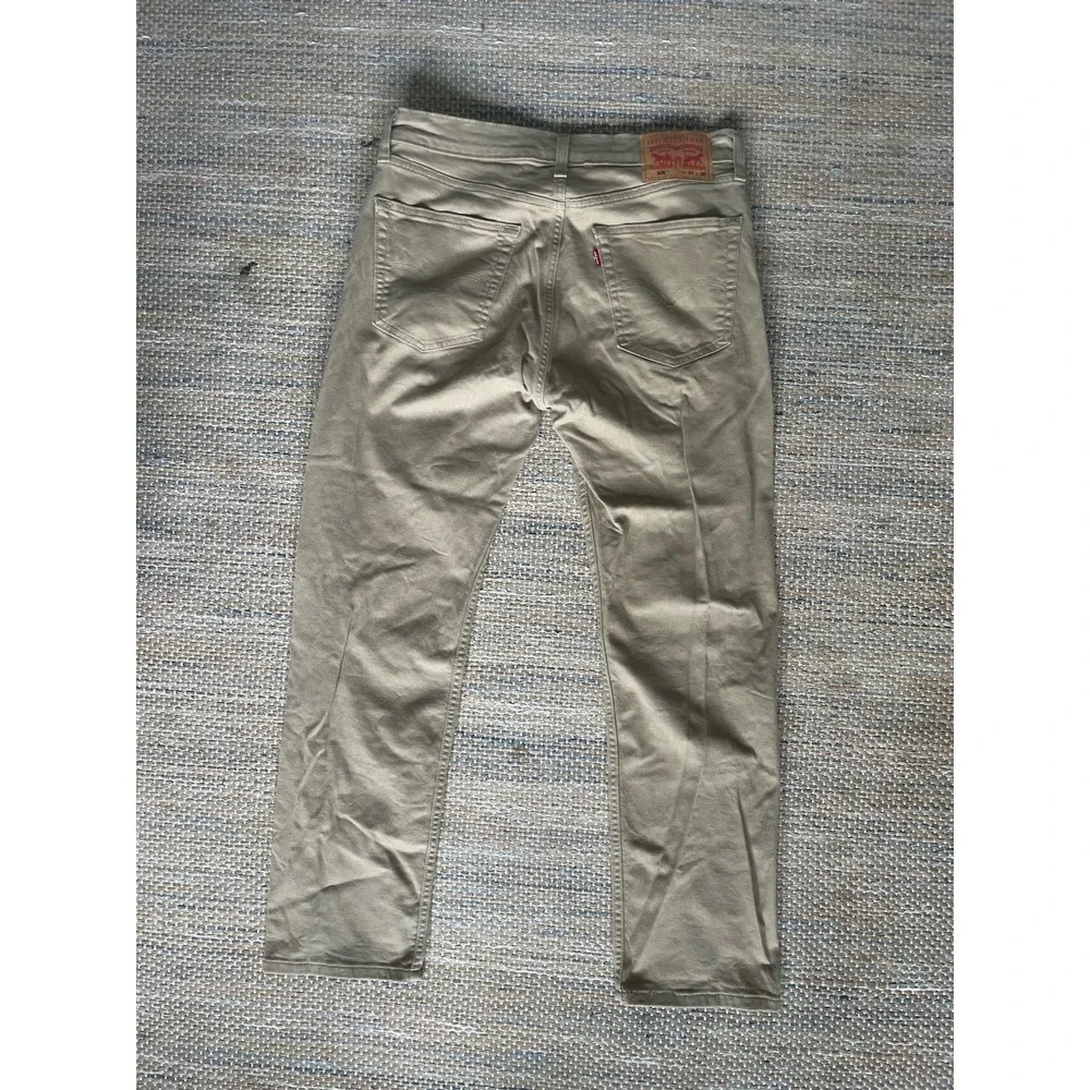 Levi Strauss 506 Comfort Straight Relax Jeans Men's 33x30 (32x28) Beige Denim